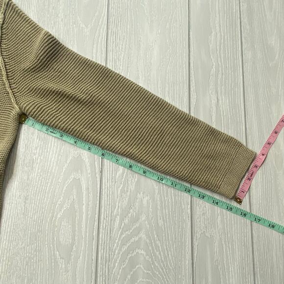 Offline by Aerie Women's Tan Crochet Pullover Cotton Crop Sweater Size Medium - Picture 5 of 7